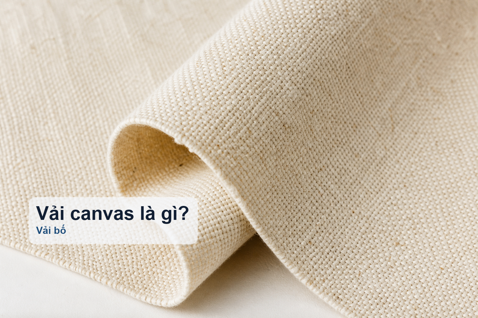 1. Vải canvas (vải bố) là gì?