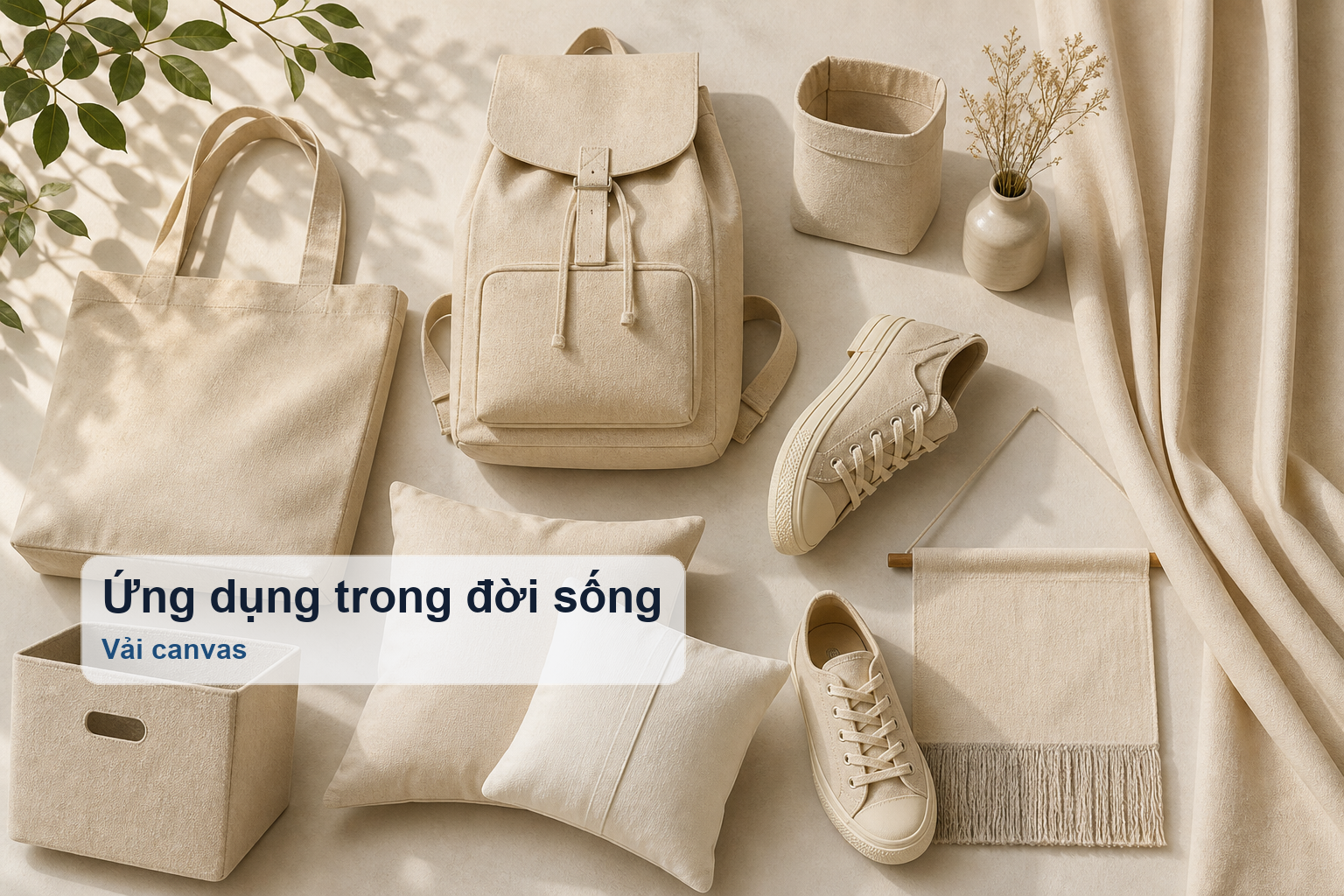7. Ứng dụng của vải canvas trong đời sống