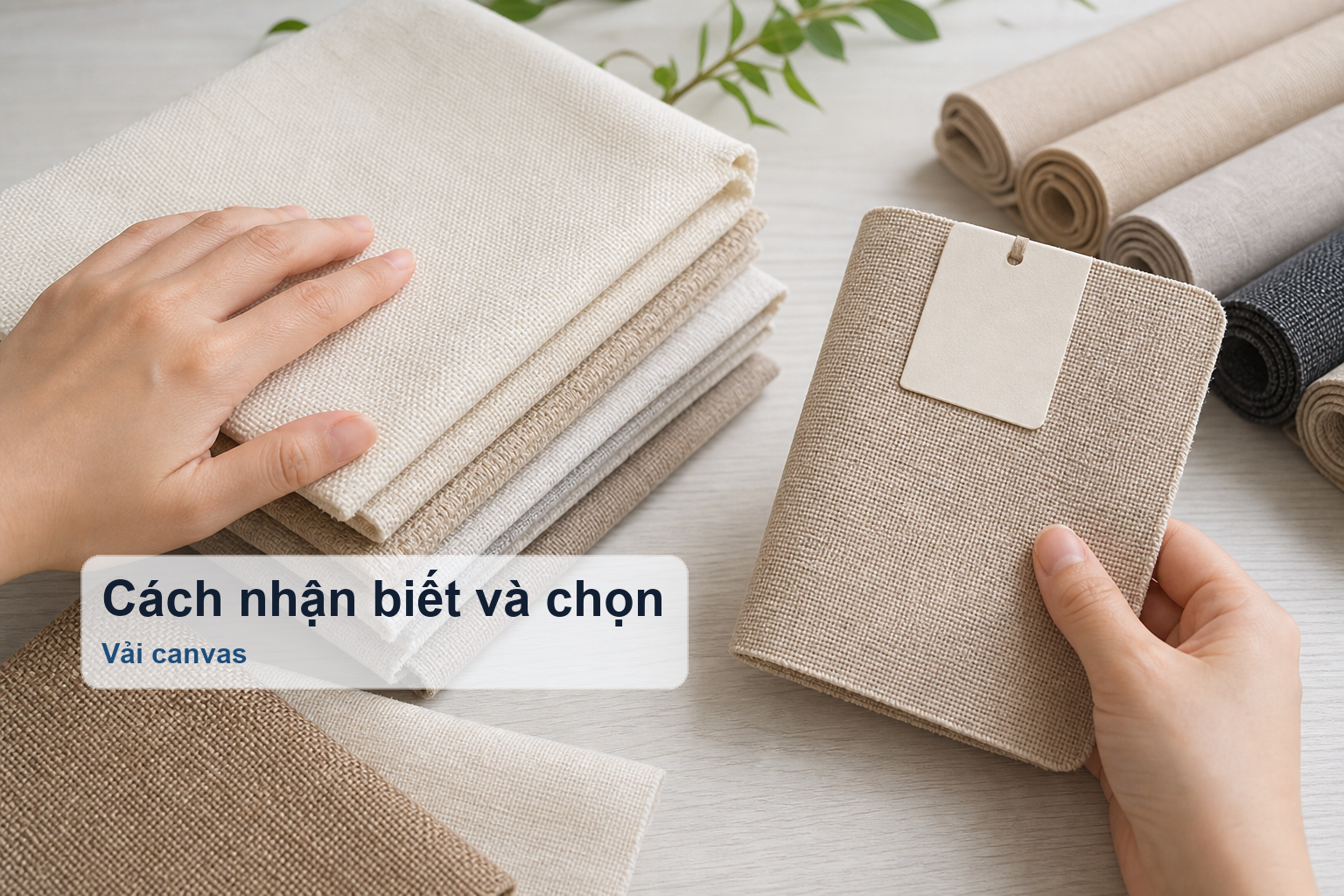 8. Cách nhận biết và lựa chọn vải canvas