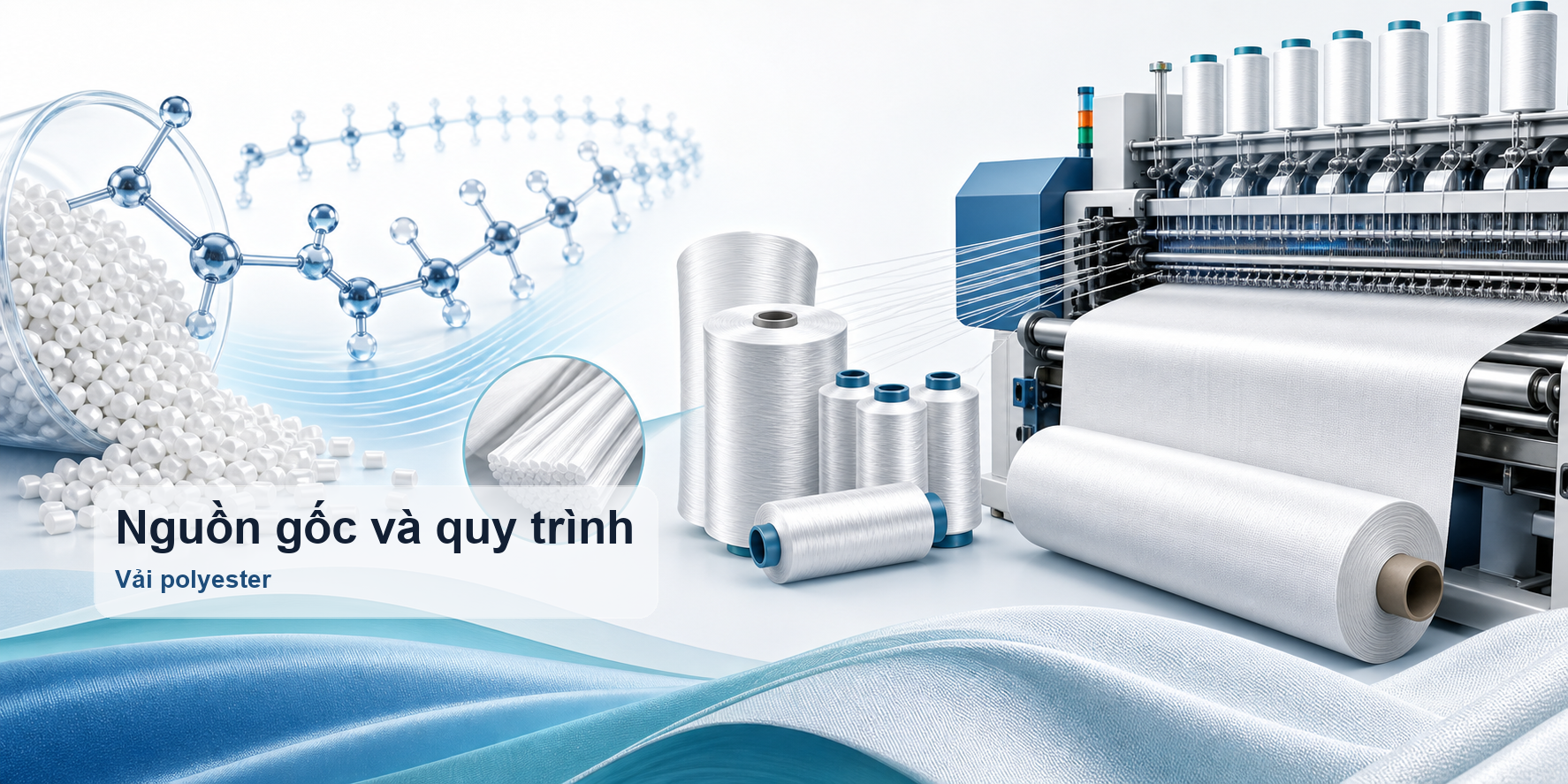 Nguồn gốc và quy trình sản xuất vải polyester