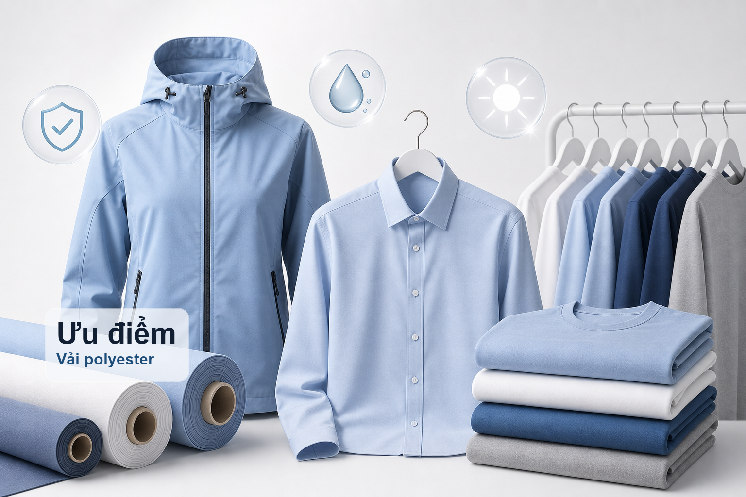 Ưu điểm của vải polyester