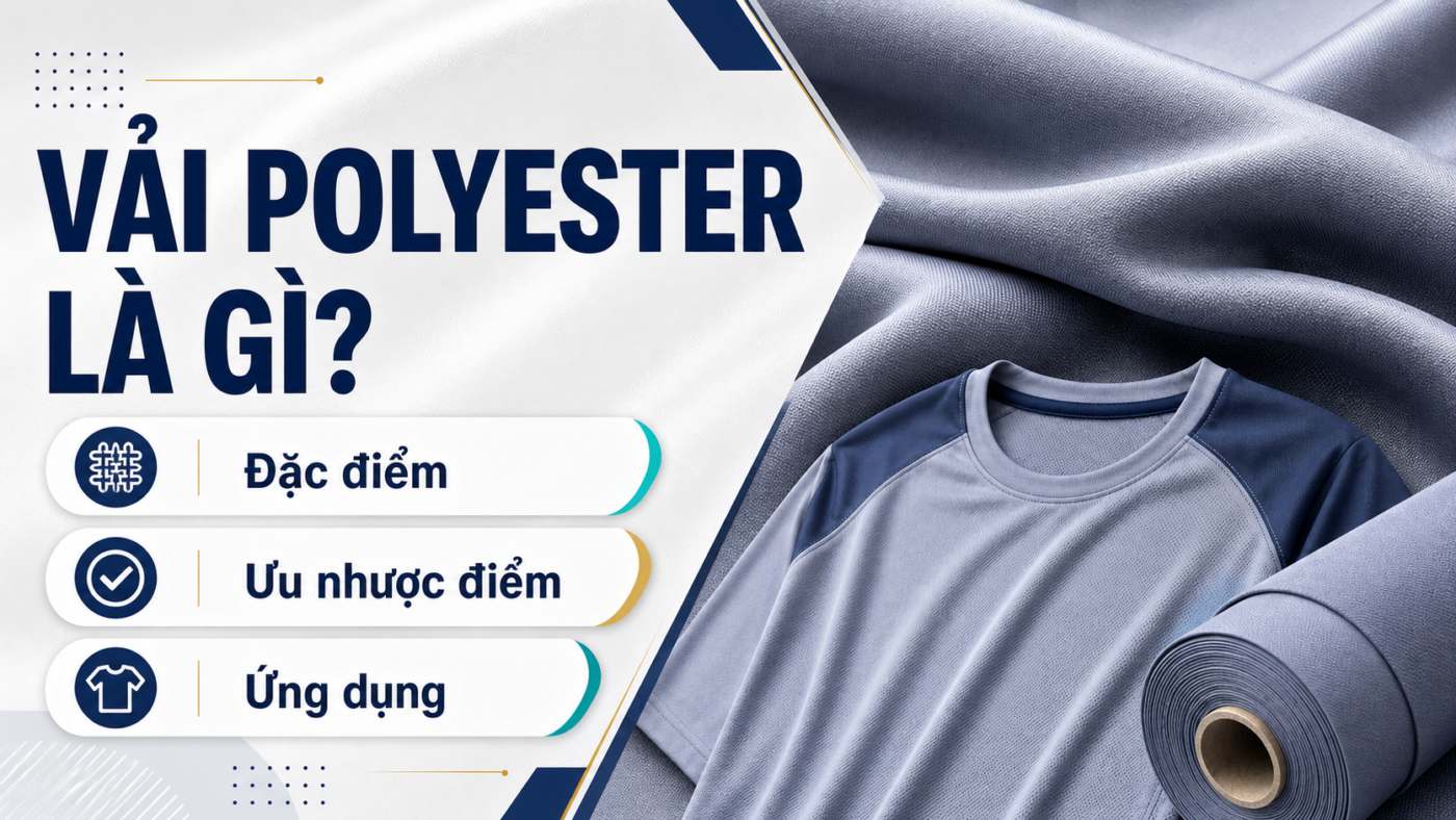 Vải polyester là gì - ảnh hero polished