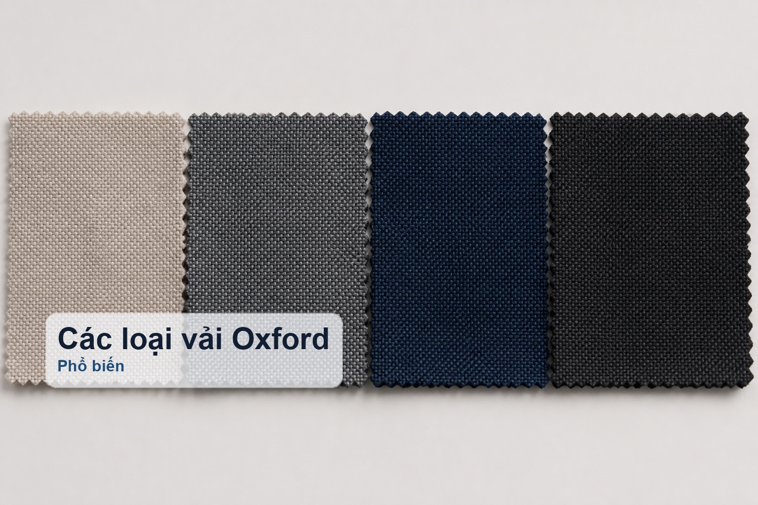 Các loại vải Oxford theo định lượng và độ dày