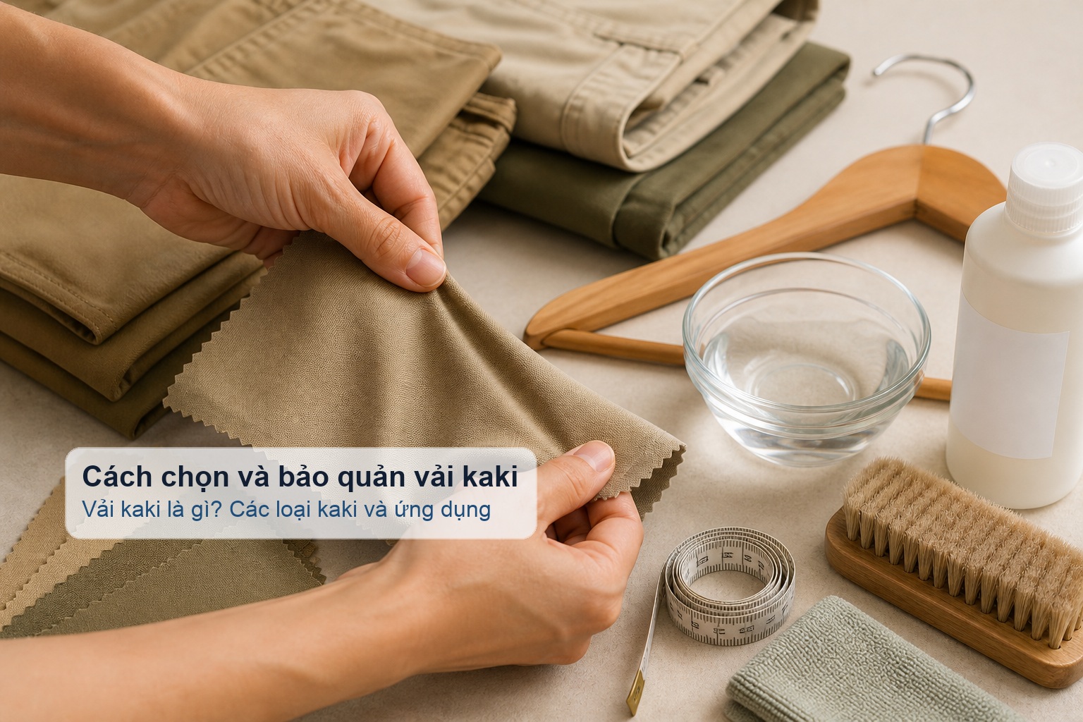Cách chọn và bảo quản vải kaki theo nhu cầu sử dụng