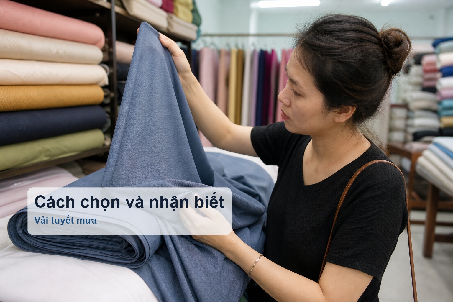 Cách kiểm tra chất lượng vải tuyết mưa trước khi mua
