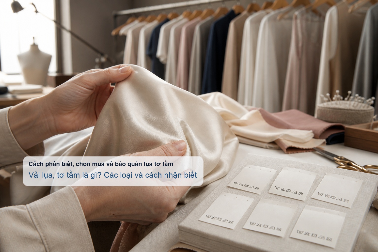Cách phân biệt và bảo quản lụa tơ tằm đúng cách