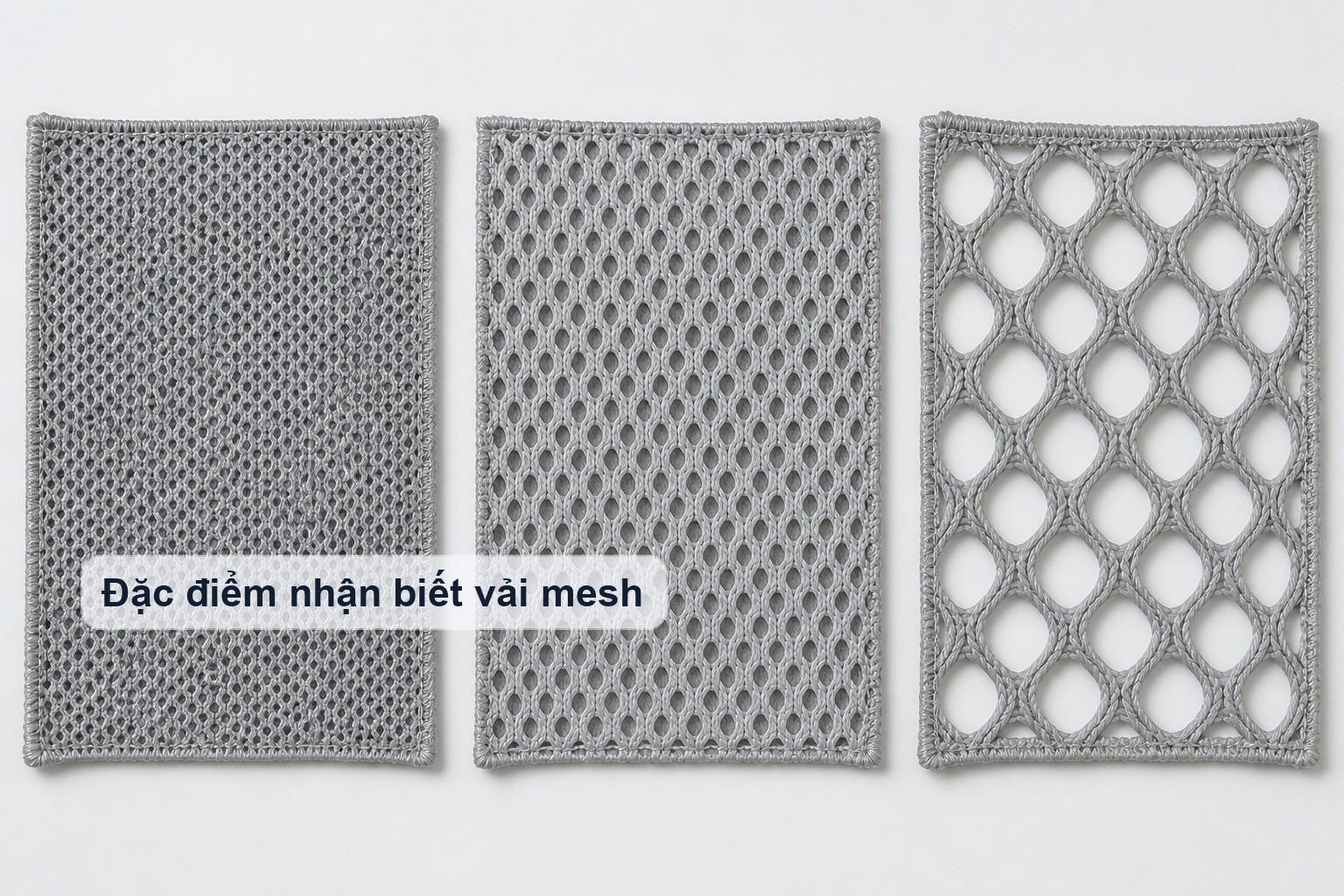 Các kích thước mắt lưới mesh khác nhau