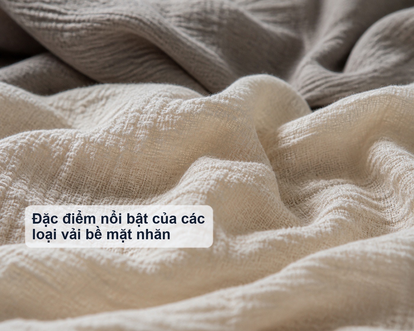 Đặc điểm bề mặt vải nhăn