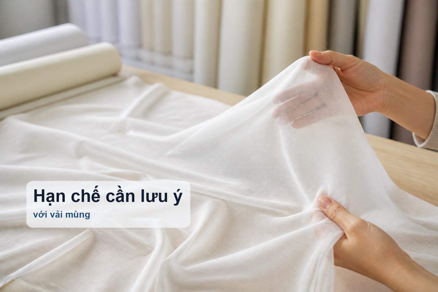 Hạn chế của vải mùng là gì cần lưu ý