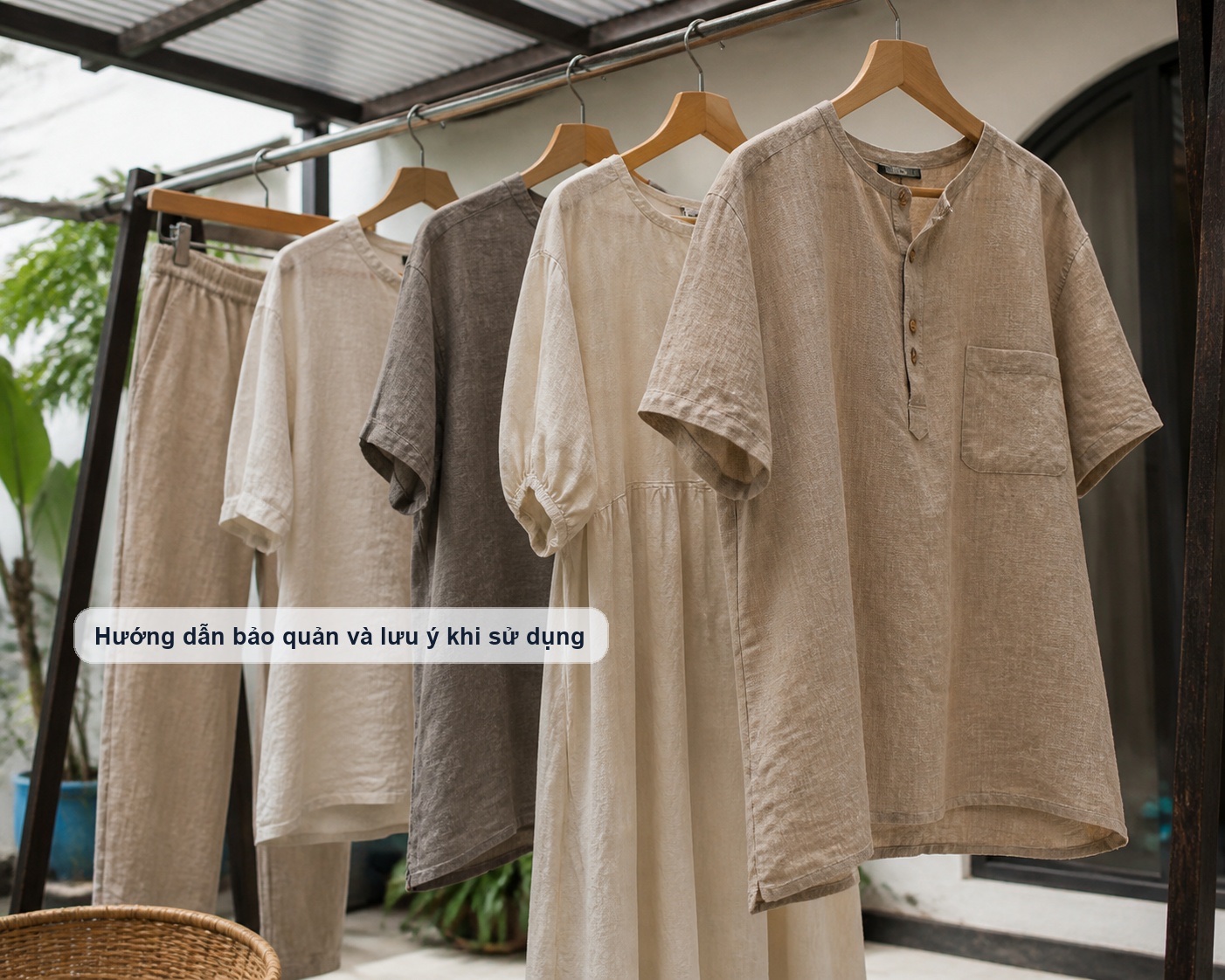 Cách bảo quản và giặt ủi trang phục vải thô