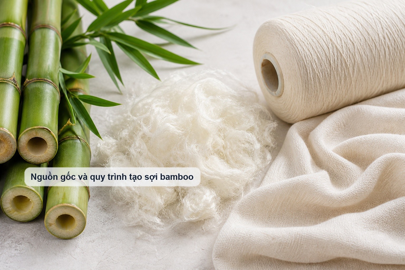 Quy trình tạo sợi bamboo từ cellulose cây tre