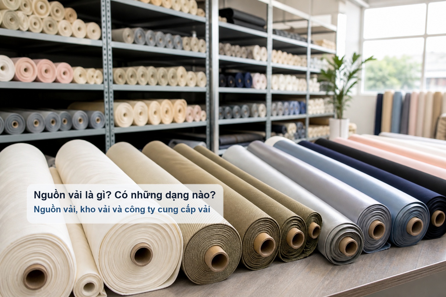 Các nguồn vải phổ biến trong kho vải