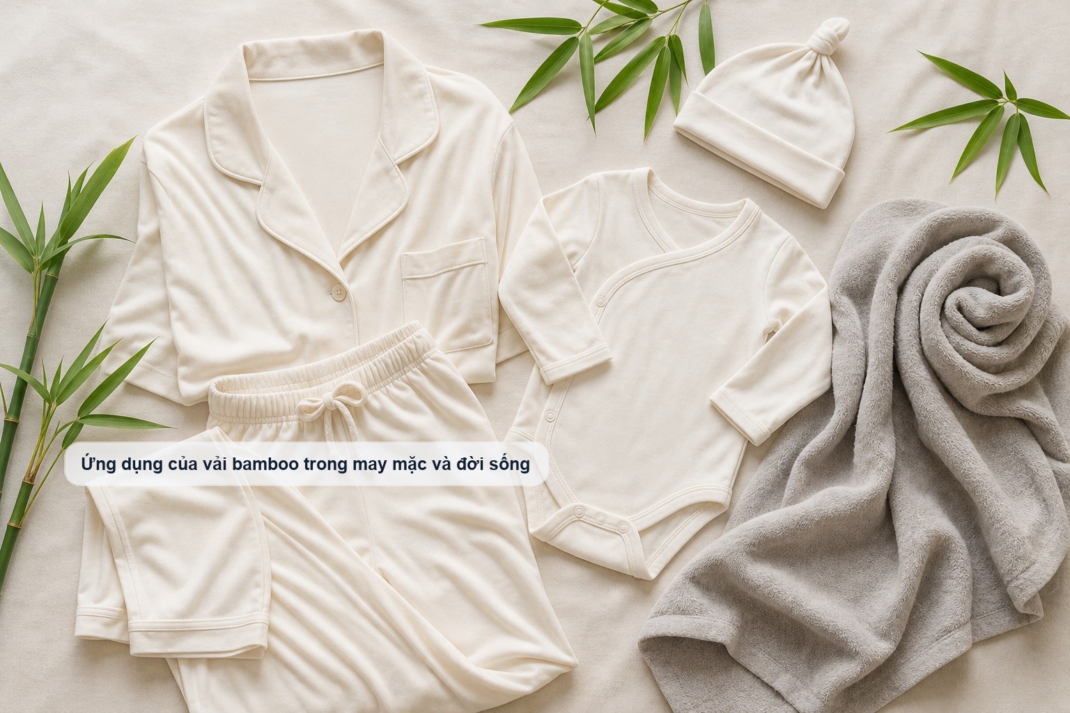 Ứng dụng của vải bamboo trong đồ ngủ, áo mặc nhà và đồ trẻ em