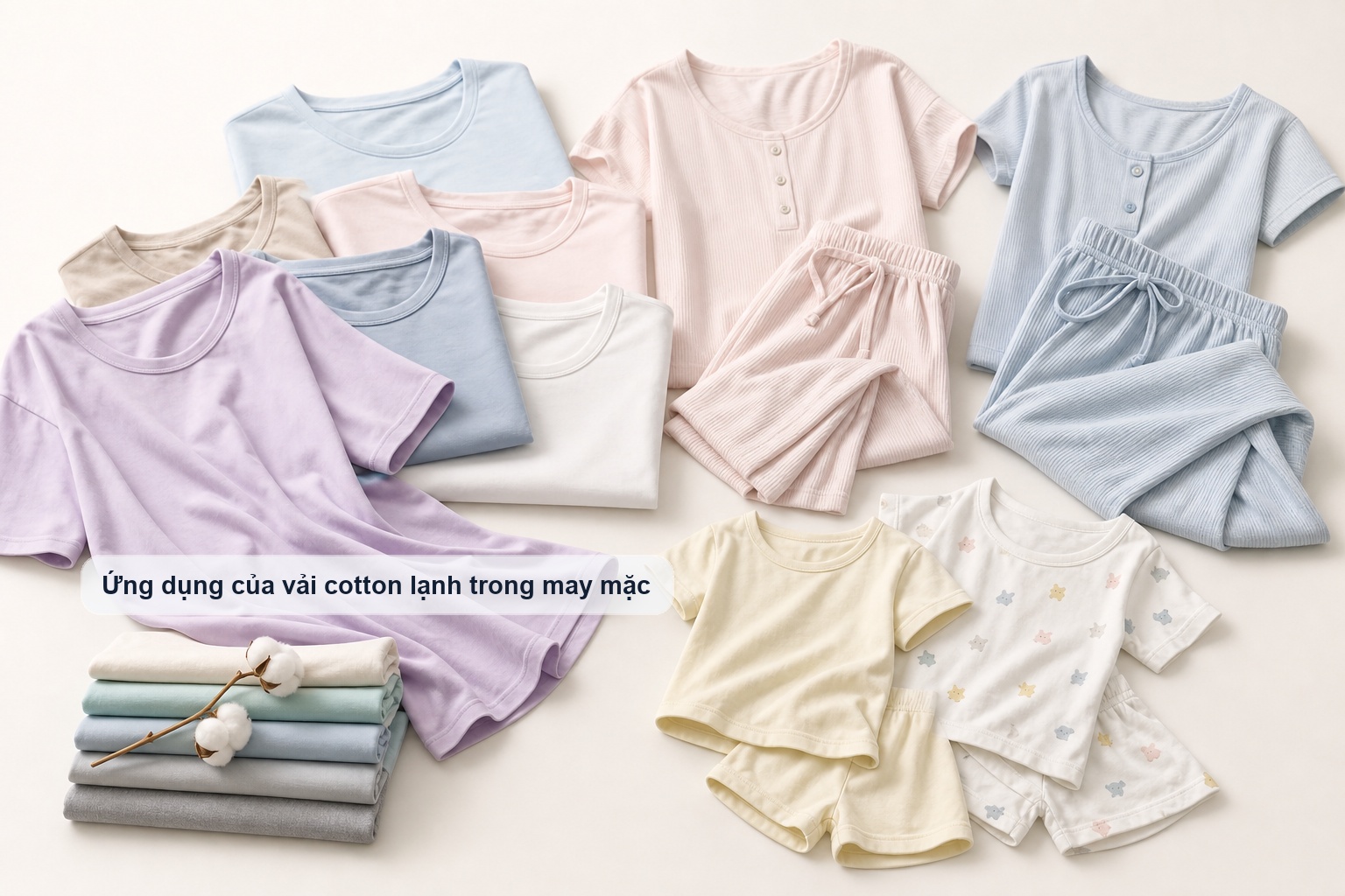 Ứng dụng của vải cotton lạnh trong áo thun và đồ mặc nhà