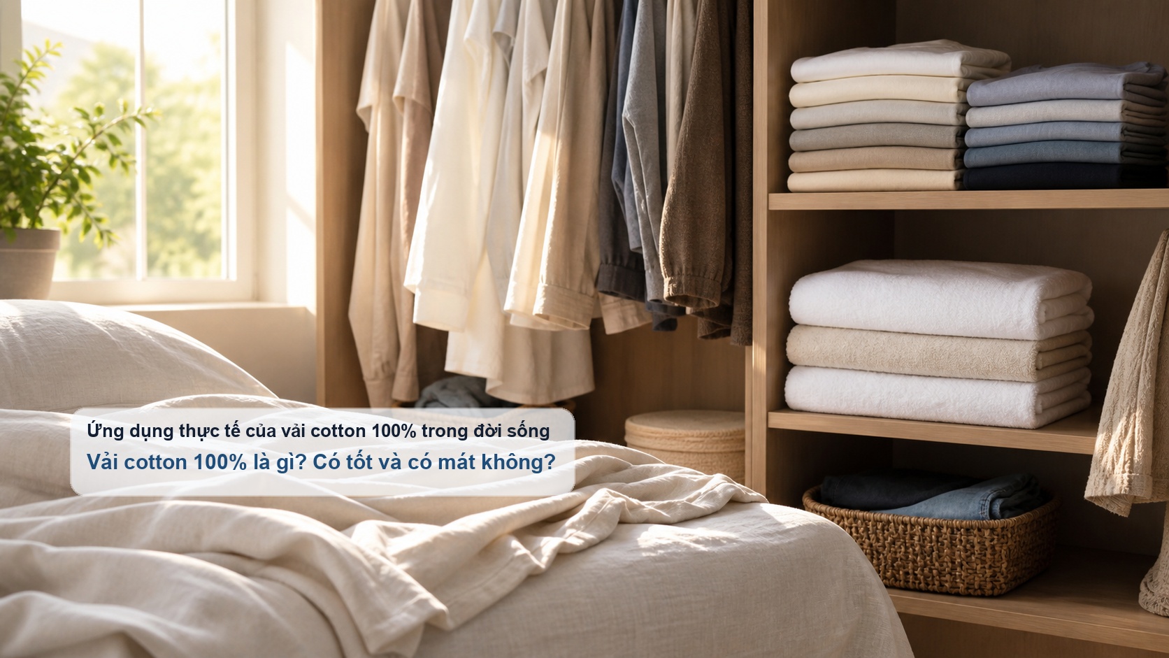 Ứng dụng đa dạng của vải cotton 100% trong đời sống