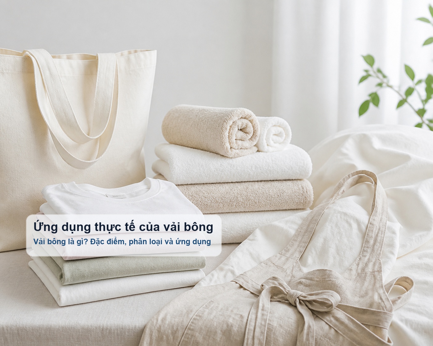 Ứng dụng vải bông trong may mặc và đồ gia dụng