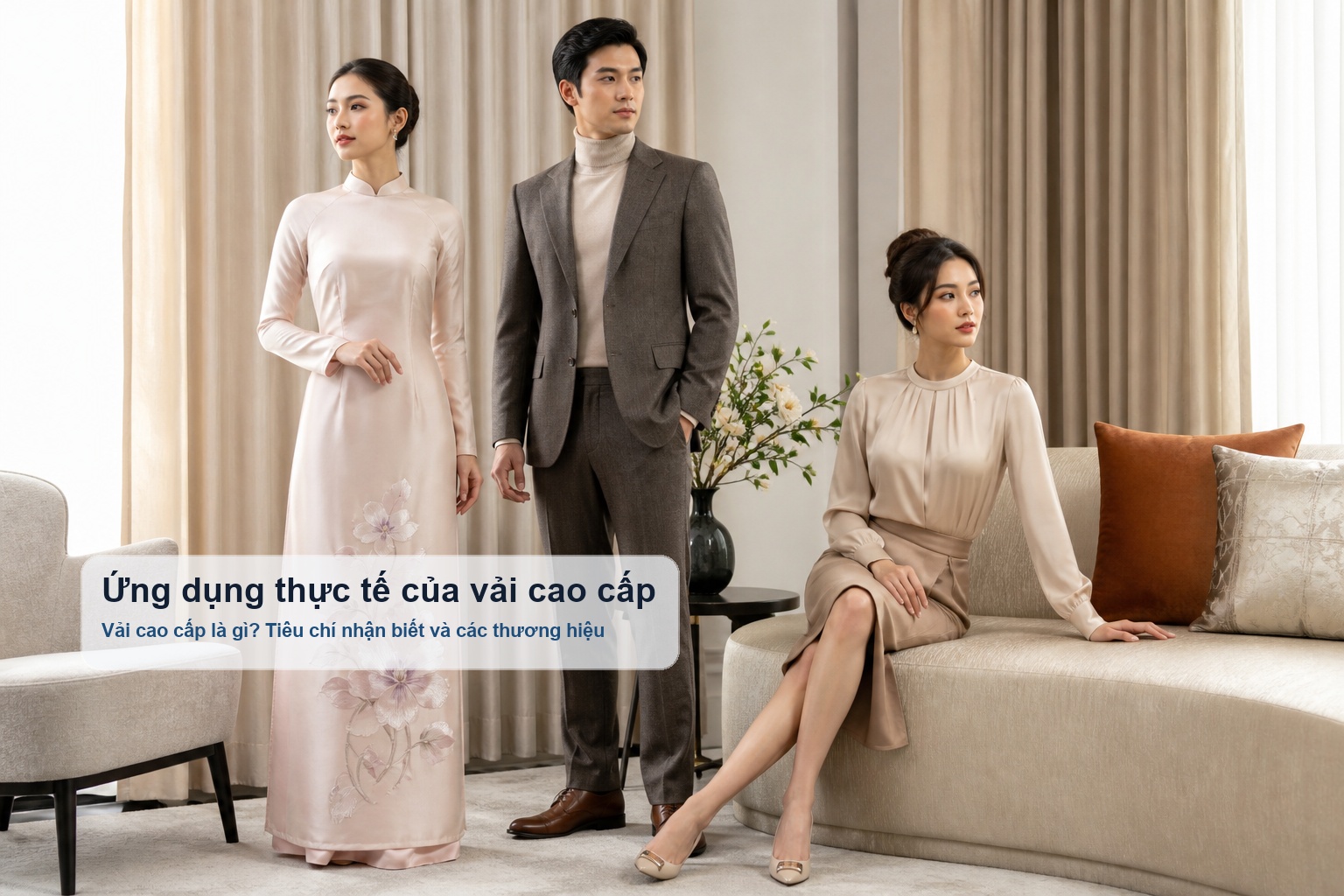 Ứng dụng vải cao cấp trong trang phục và nội thất
