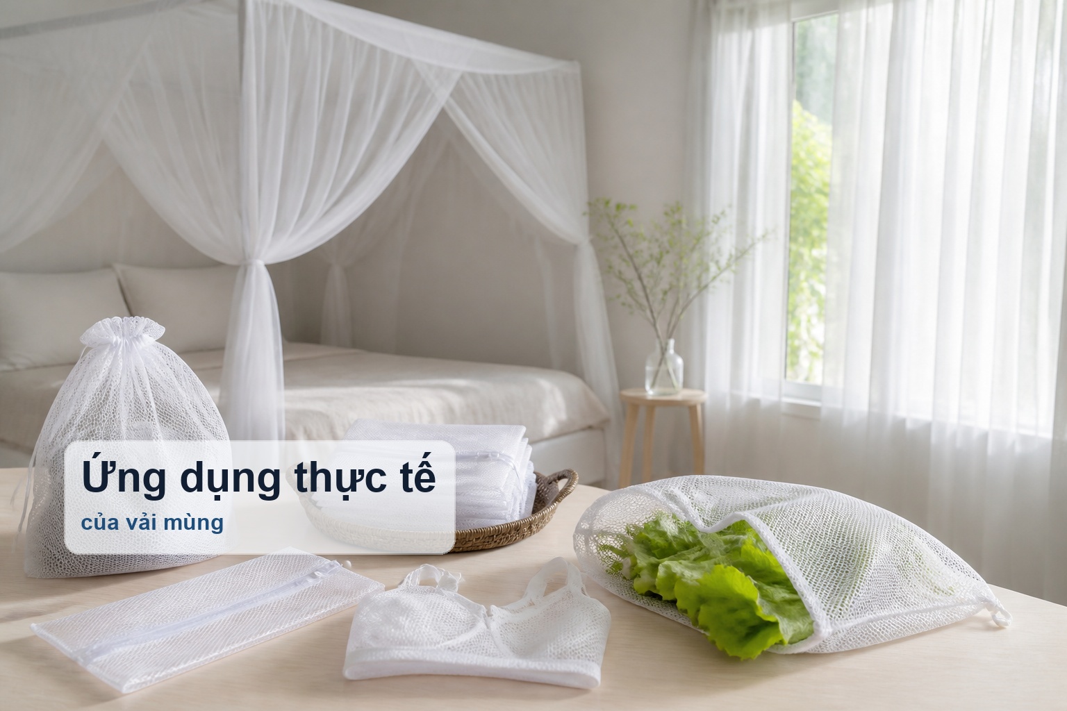 Ứng dụng thực tế của vải mùng là gì