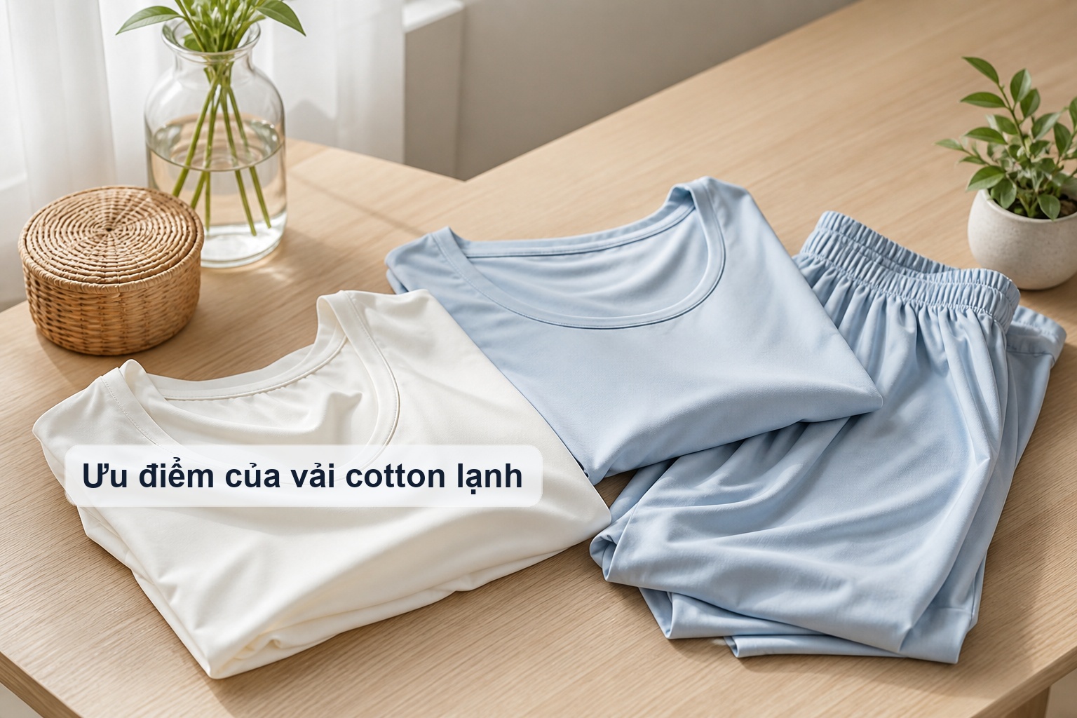 Ưu điểm của vải cotton lạnh ở độ mát và dễ chịu khi mặc