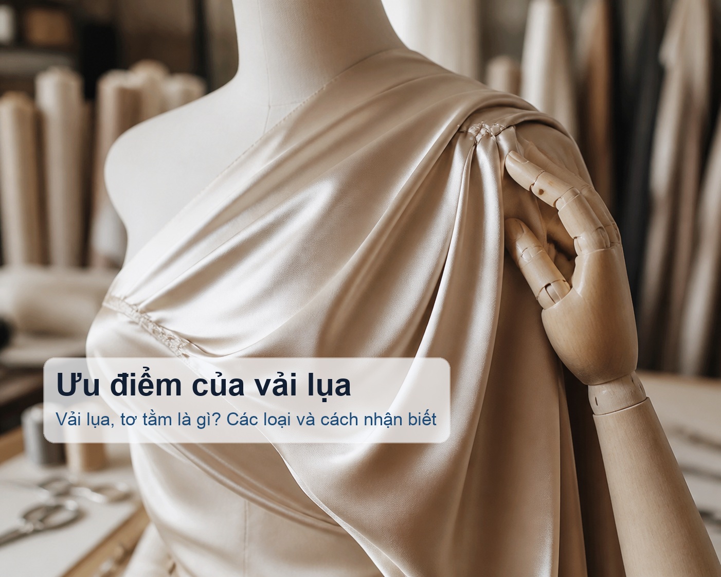 Ưu điểm của lụa ở độ mềm mát và vẻ sang trọng