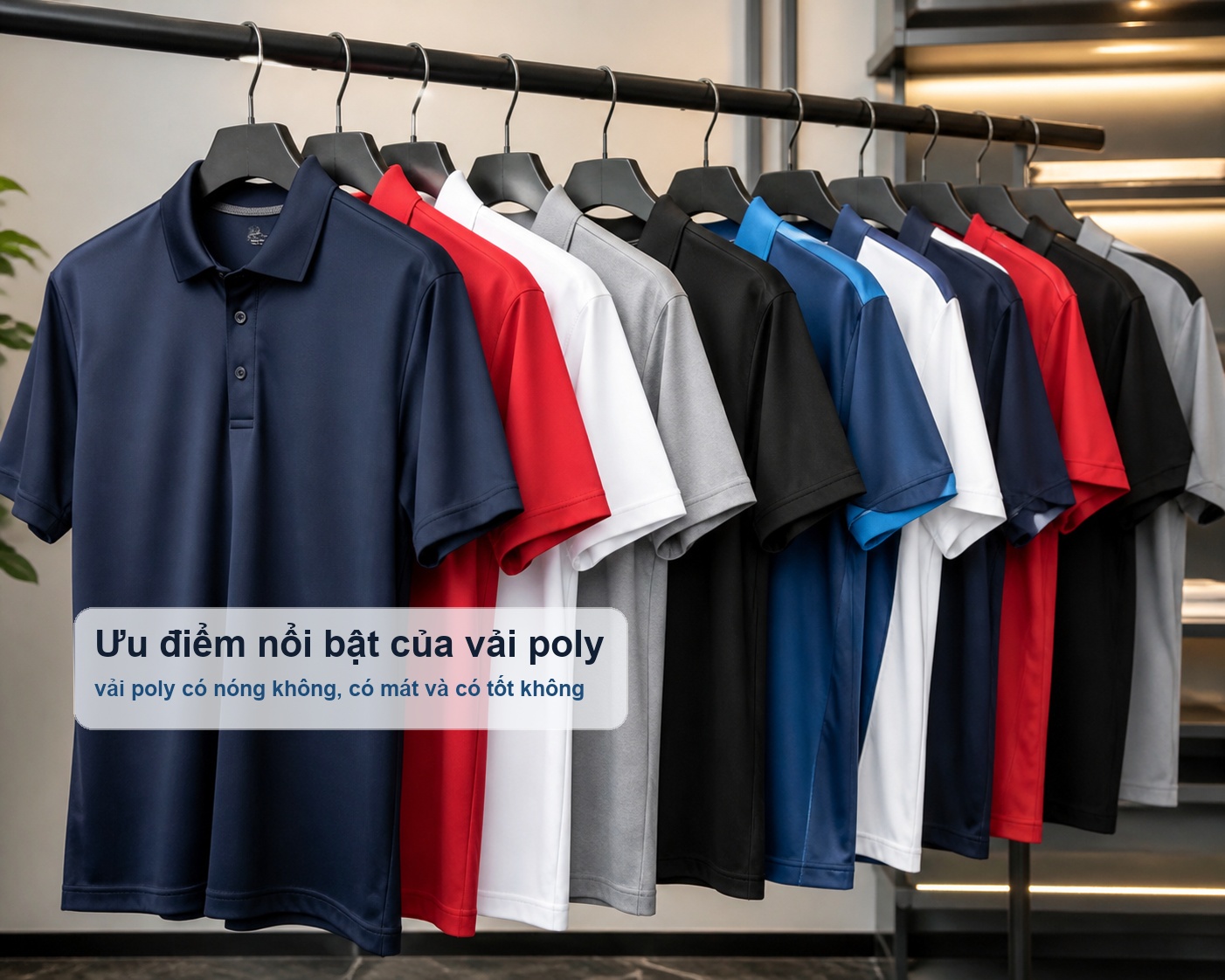 Ưu điểm của vải poly polyester