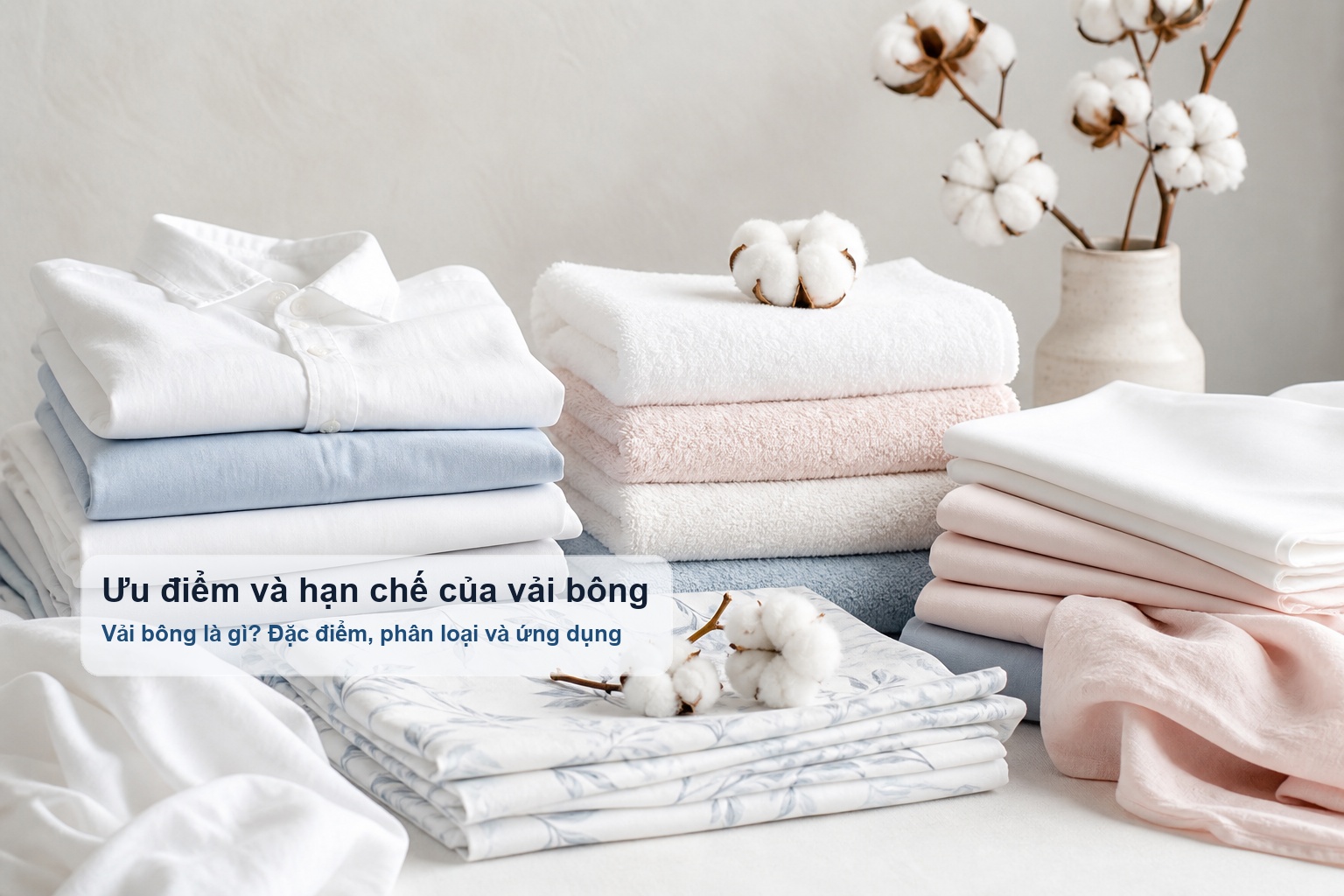 Các sản phẩm gia dụng làm từ vải bông
