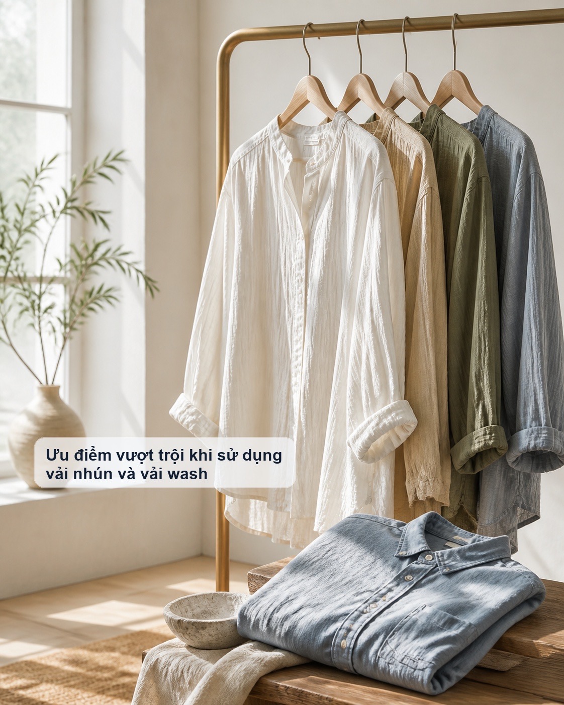 Ưu điểm của vải nhún và vải wash