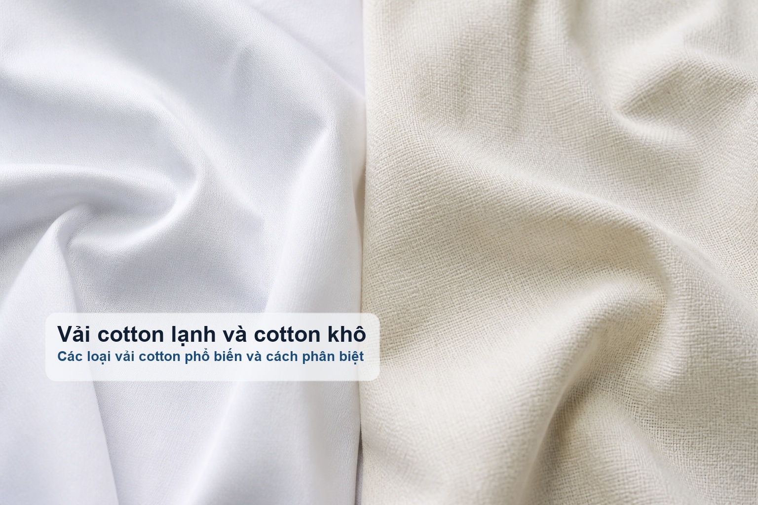 Vải cotton lạnh và cotton khô