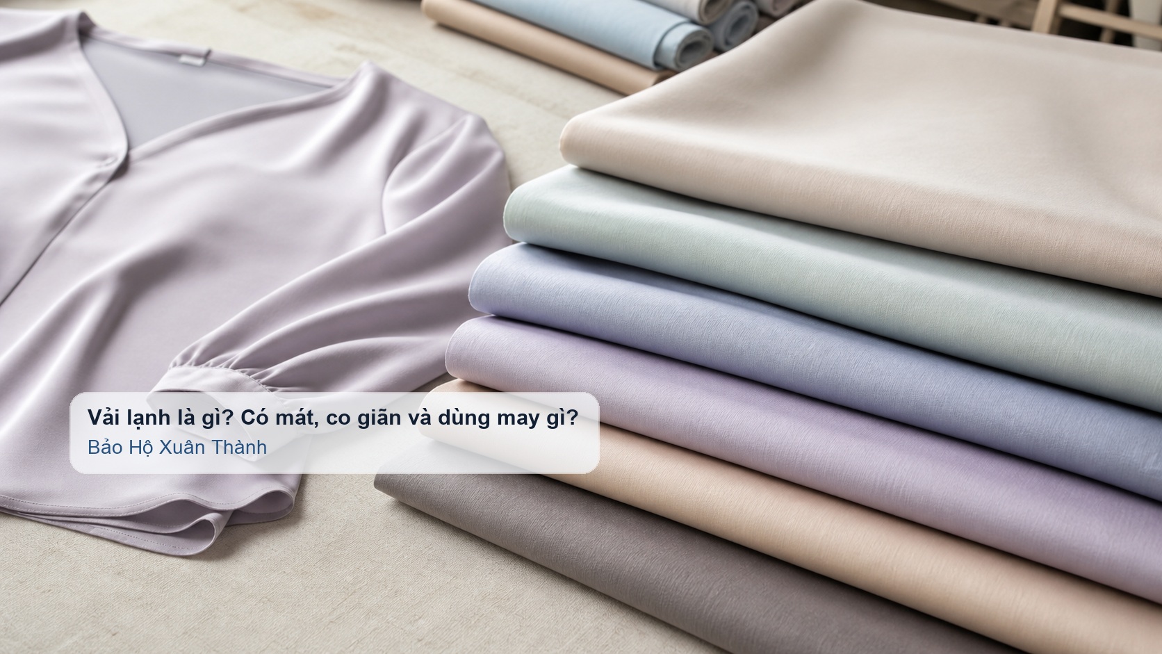 Các mẫu vải lạnh mỏng nhẹ dùng trong may mặc mùa nóng