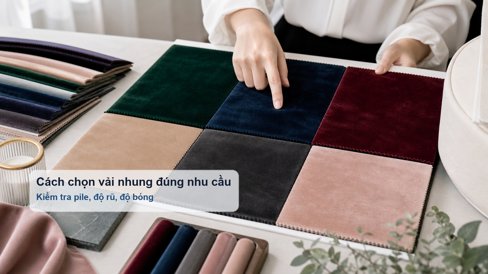 Cách chọn vải nhung đúng nhu cầu sử dụng