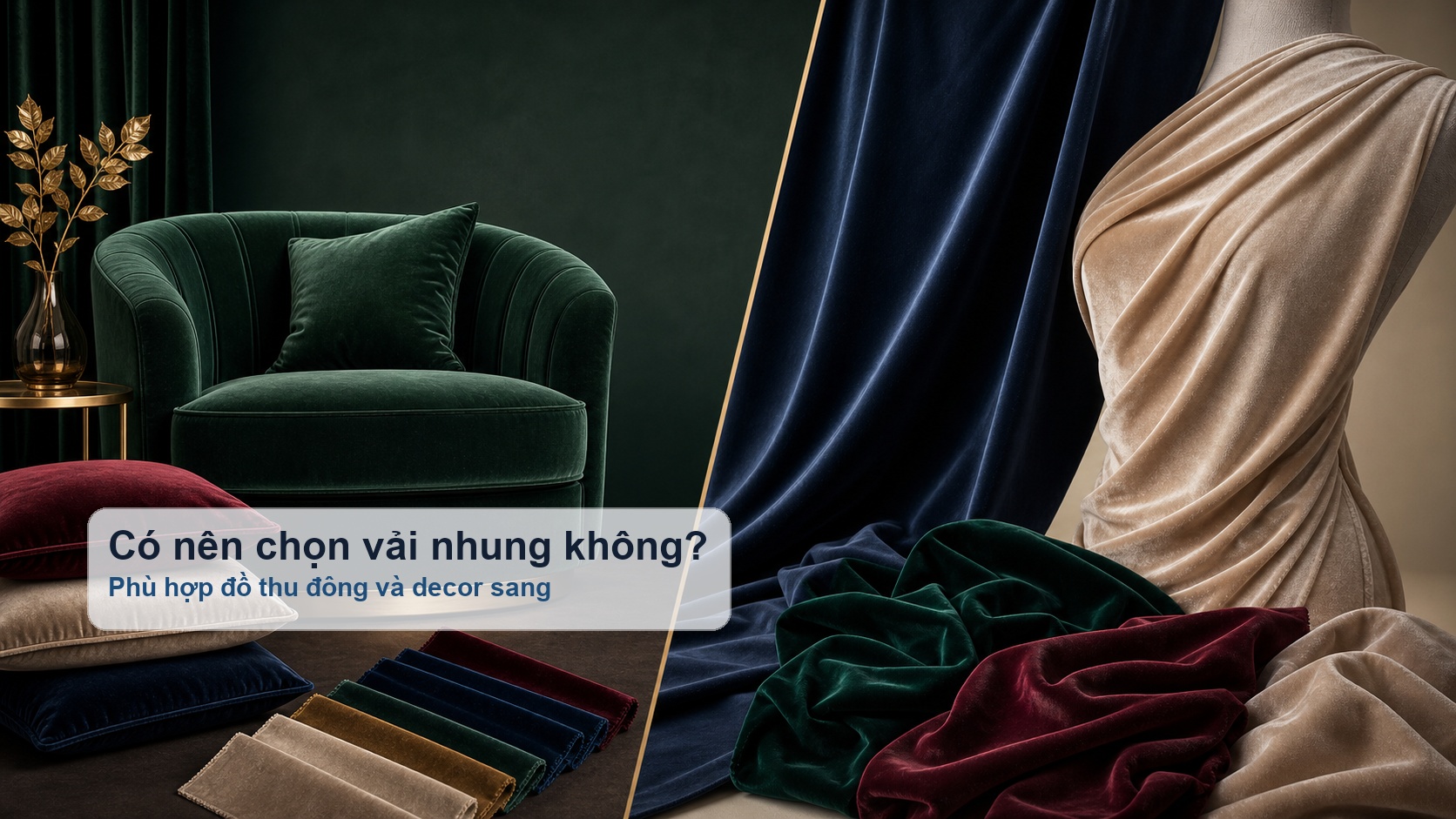 Có nên chọn vải nhung cho trang phục và nội thất hay không