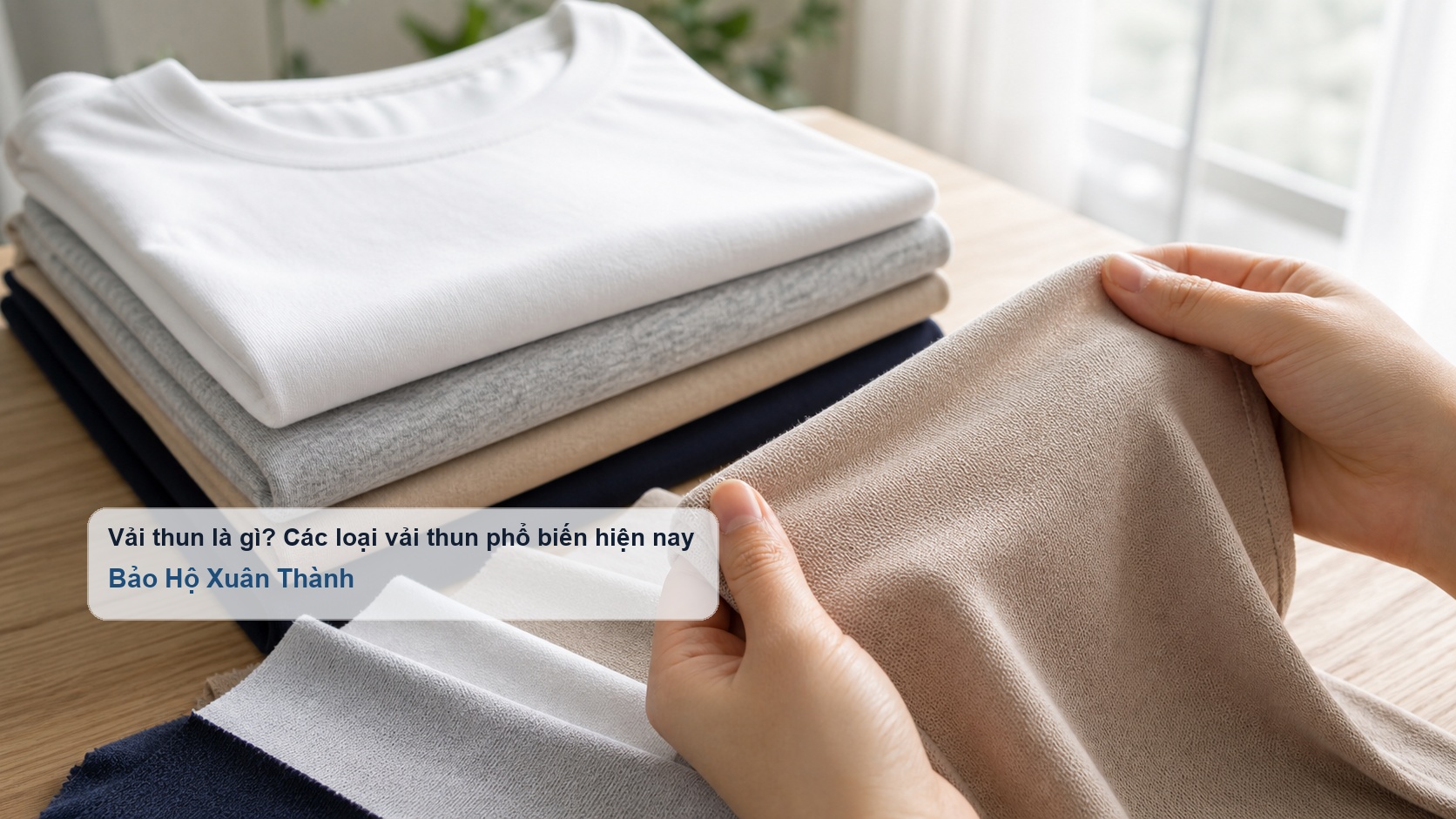 Minh họa nhóm vải thun dệt kim dùng cho may mặc hằng ngày