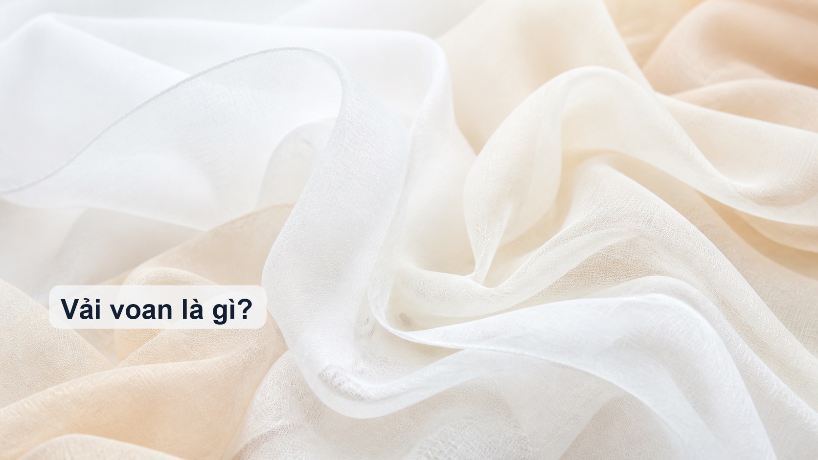 Chất liệu vải voan mỏng nhẹ và có độ rủ mềm