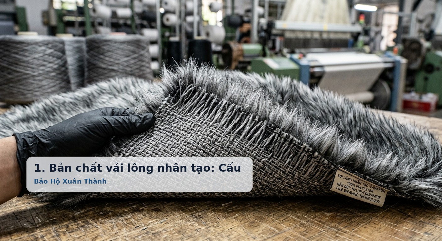 1. Bản chất vải lông nhân tạo: Cấu tạo sợi, thành phần hóa học và kỹ thuật dệt - Bảo Hộ Xuân Thành