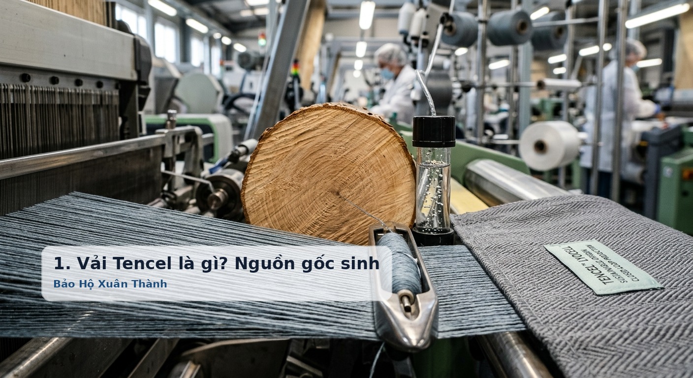 1. Vải Tencel là gì? Nguồn gốc sinh học và quy trình sản xuất khép kín - Bảo Hộ Xuân Thành