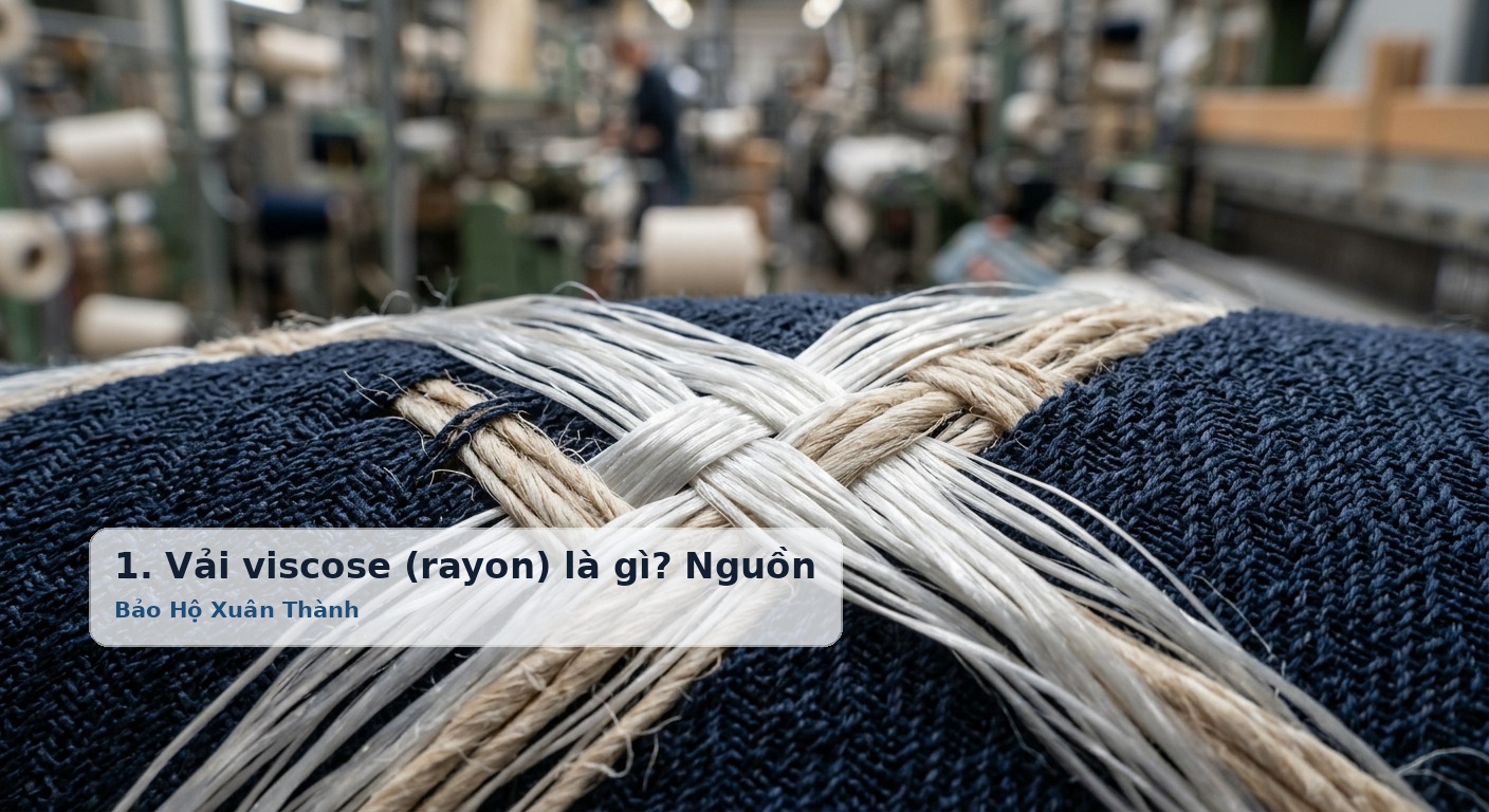 1. Vải viscose (rayon) là gì? Nguồn gốc sinh học và quy trình sản xuất bán tổng hợp - Bảo Hộ Xuân Thành