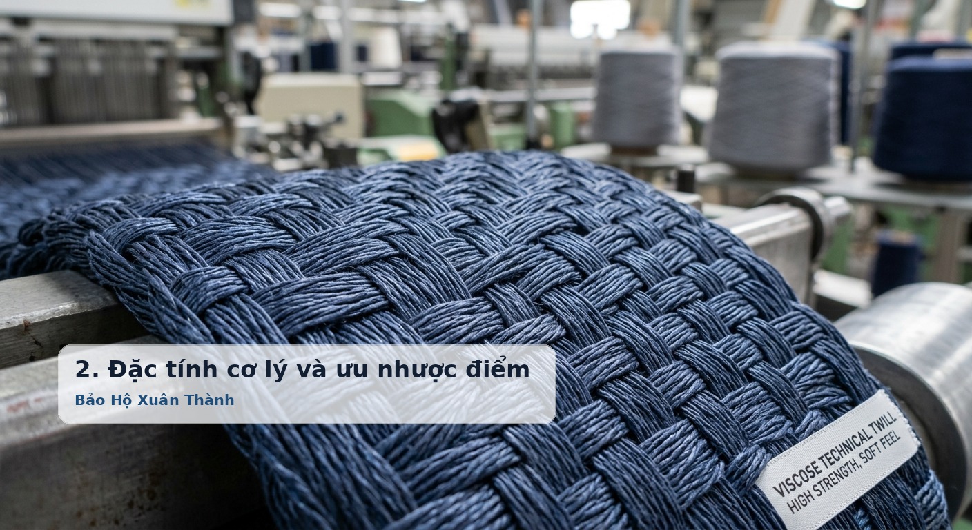 2. Đặc tính cơ lý và ưu nhược điểm kỹ thuật của sợi visco - Bảo Hộ Xuân Thành