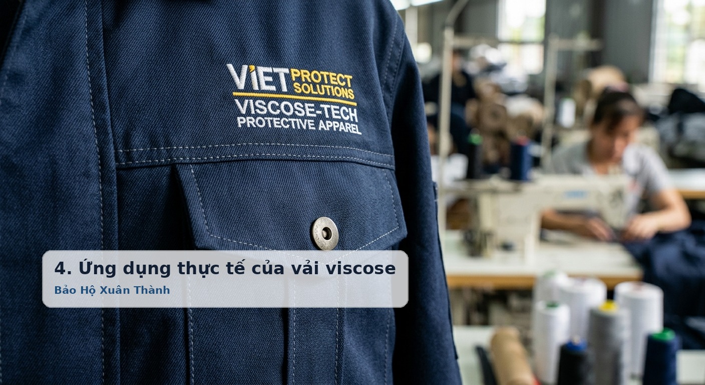 4. Ứng dụng thực tế của vải viscose trong may mặc đồng phục và đồ bảo hộ lao động - Bảo Hộ Xuân Thành