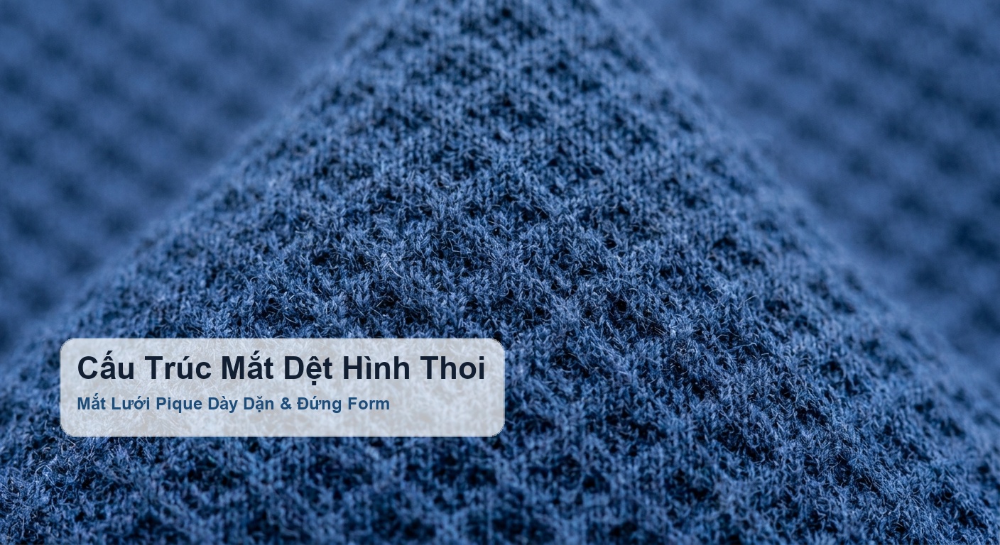 Cấu trúc mắt dệt hình thoi dạng lưới mắt cá sấu - Bảo Hộ Xuân Thành