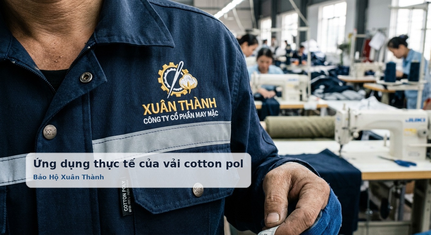 Ứng dụng thực tế của vải cotton poly trong may đồng phục và trang phục bảo hộ tại Xuân Thành - Bảo Hộ Xuân Thành