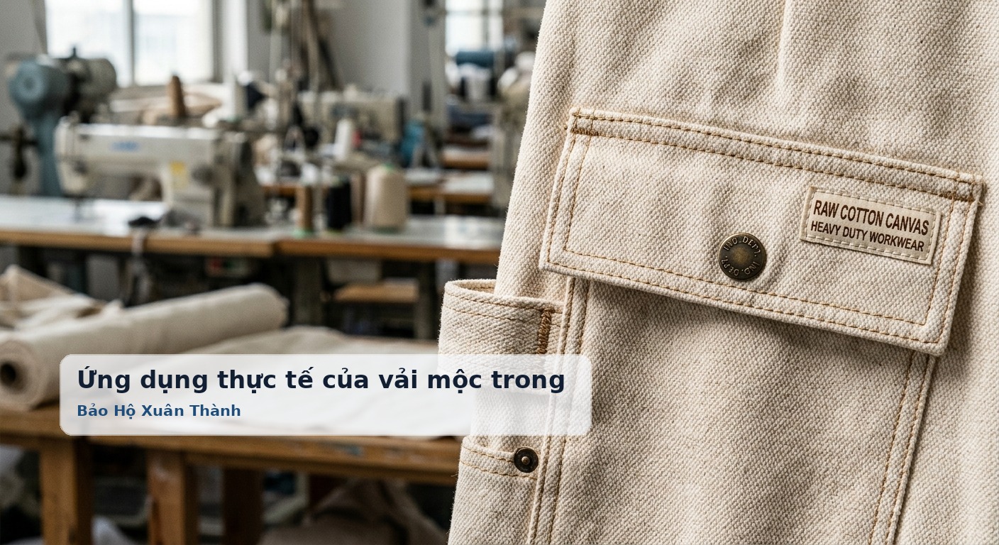 Ứng dụng thực tế của vải mộc trong may mặc bảo hộ lao động chuyên dụng - Bảo Hộ Xuân Thành