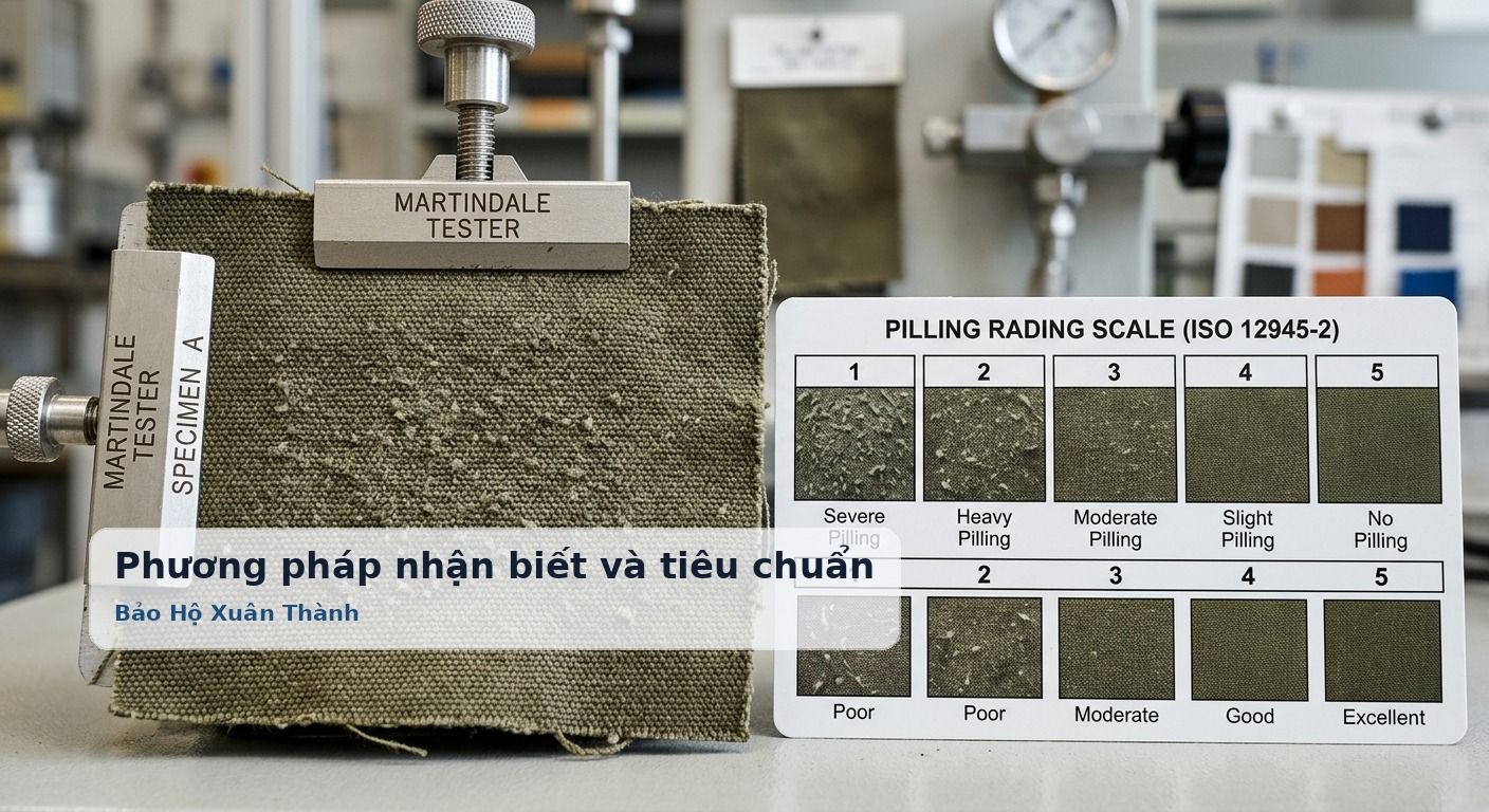 Phương pháp nhận biết và tiêu chuẩn đo lường cấp độ xù lông của vải - Bảo Hộ Xuân Thành