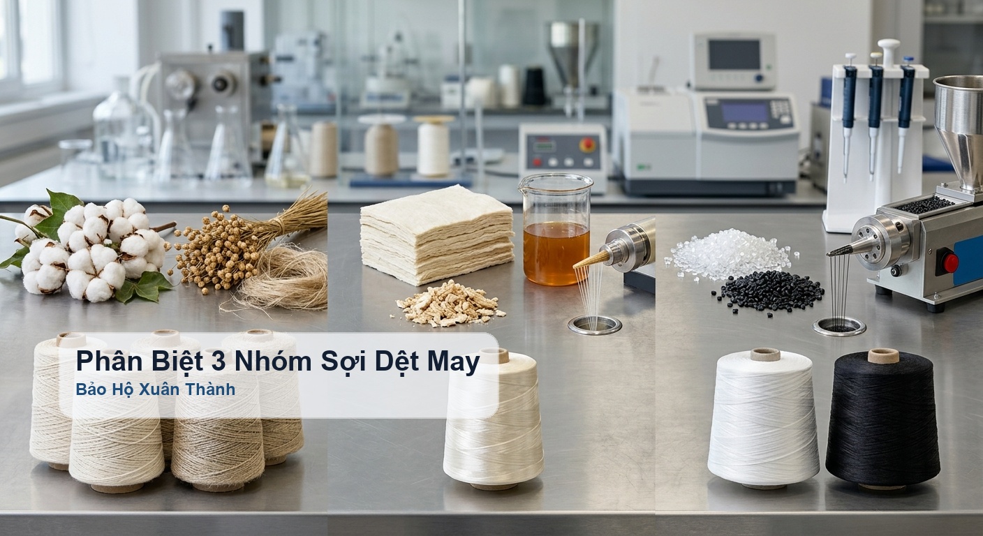 Phân biệt sợi tự nhiên sợi nhân tạo và sợi tổng hợp trong dệt may bảo hộ - Bảo Hộ Xuân Thành