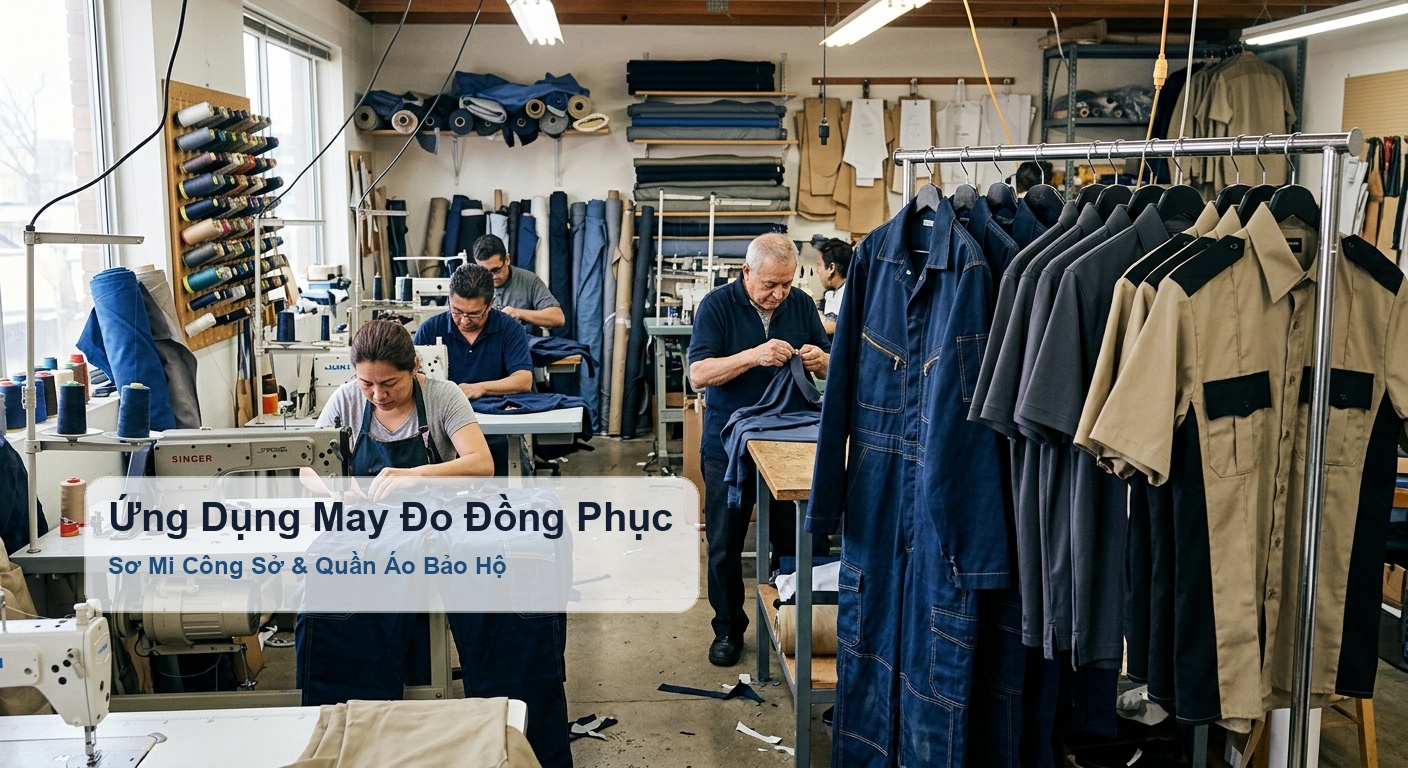 Ứng dụng vải CVC và TC may áo sơ mi công sở và quần áo bảo hộ - Bảo Hộ Xuân Thành