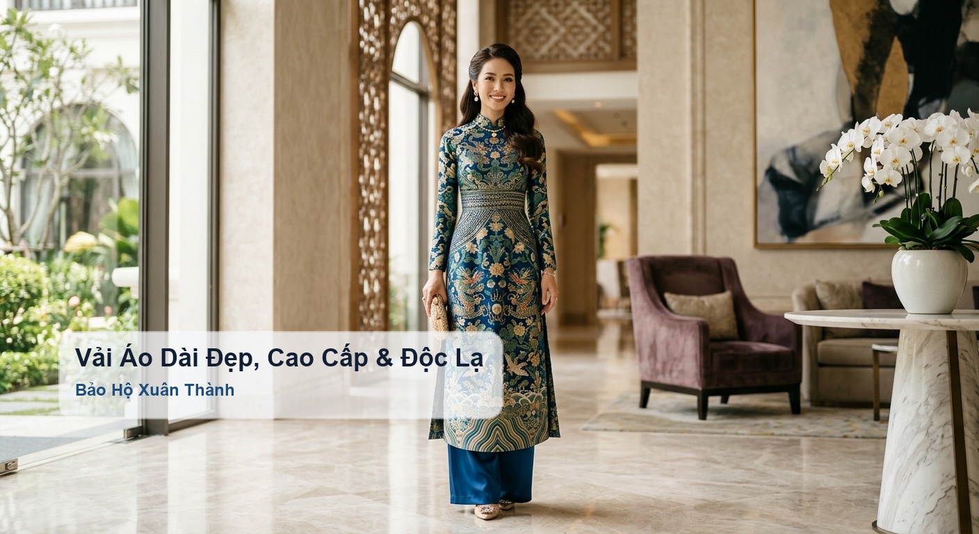 Vải áo dài đẹp, cao cấp và độc lạ cách chọn theo dáng người - Bảo Hộ Xuân Thành