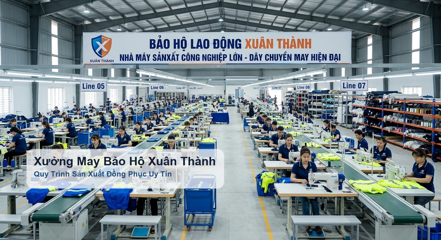 Xưởng May Bảo Hộ Xuân Thành - Quy Trình Sản Xuất Đồng Phục Uy Tín - Bảo Hộ Xuân Thành