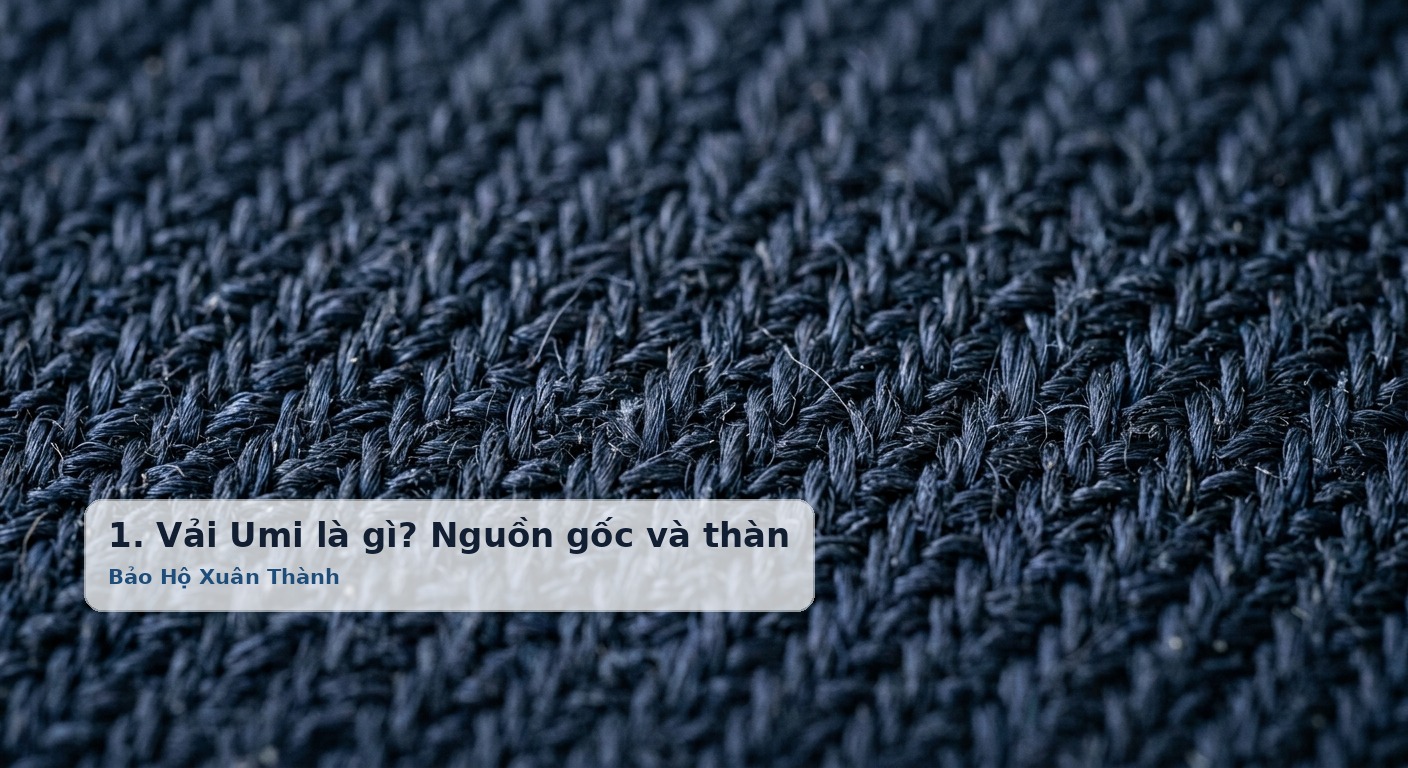 1. Vải Umi là gì? Nguồn gốc và thành phần cấu tạo chi tiết - Bảo Hộ Xuân Thành