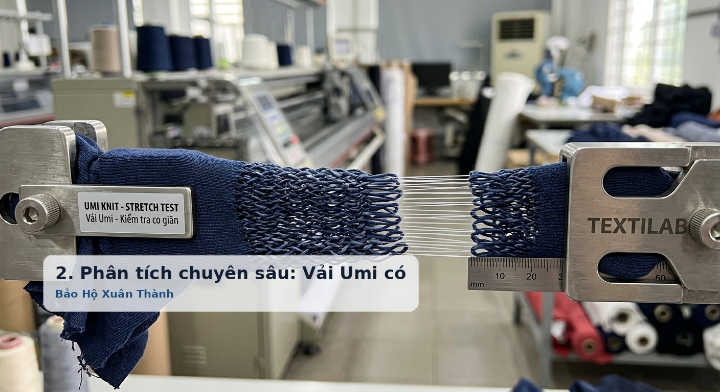 2. Phân tích chuyên sâu: Vải Umi có co giãn và có mát không? - Bảo Hộ Xuân Thành