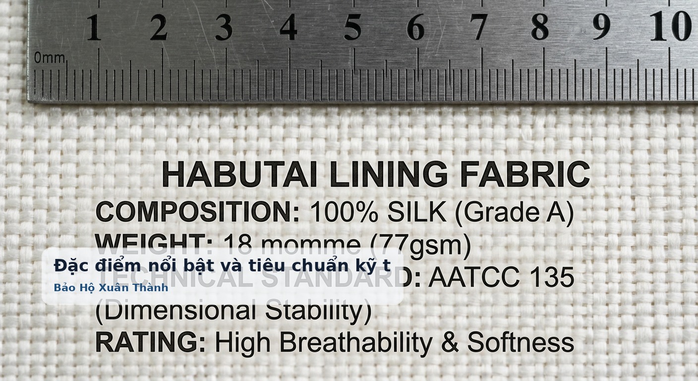 Đặc điểm nổi bật và tiêu chuẩn kỹ thuật của vải lót Habutai - Bảo Hộ Xuân Thành