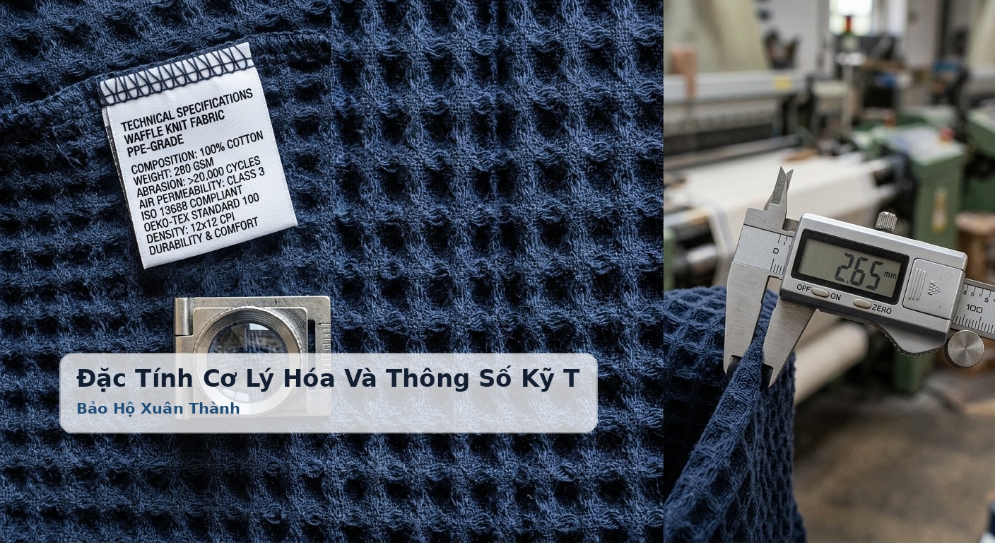 Đặc Tính Cơ Lý Hóa Và Thông Số Kỹ Thuật Tiêu Chuẩn Của Vải Tổ Ong - Bảo Hộ Xuân Thành